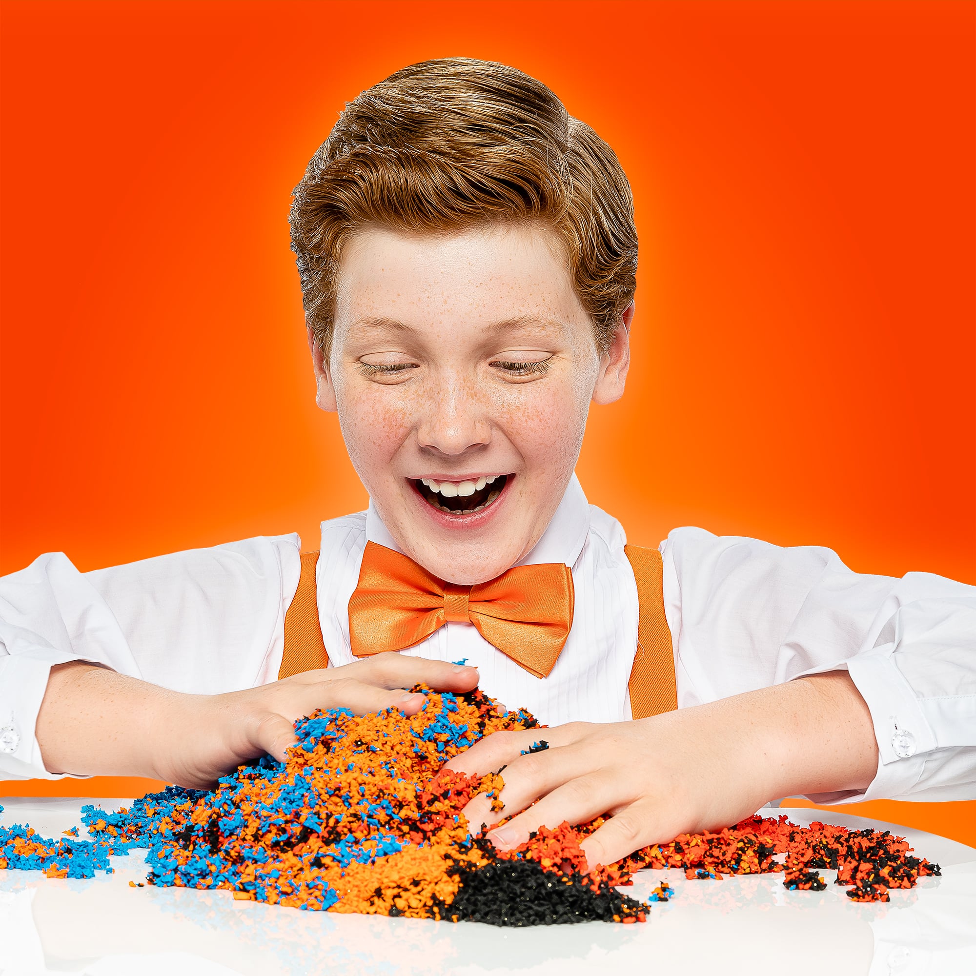 Educational Insights Black, Red, Blue 'n Orange Pluffle Playfoam Set